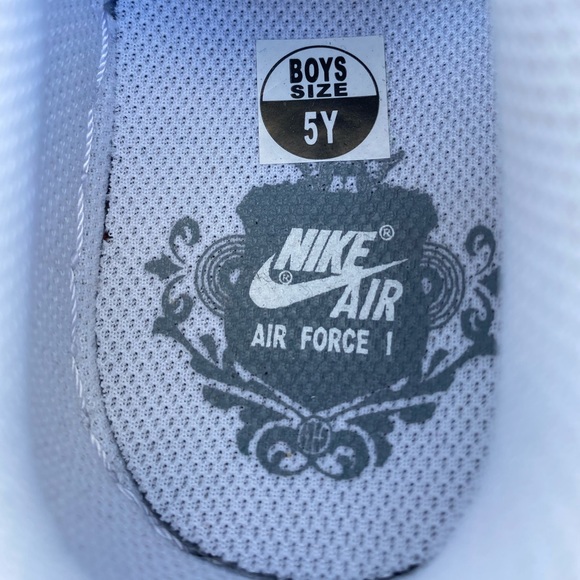 Nike Air Force 1 Triple White DH2920-111 Youth Size 5Y  Shoes Costume Made - Picture 7 of 10